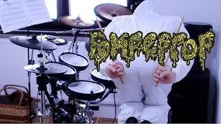 ROMPEPROP drum cover - Pelikanelul live drumming (grindcore)