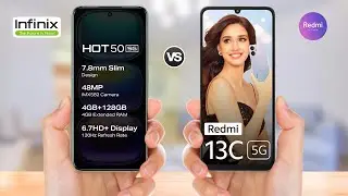 Infinix Hot 50 5g vs Redmi 13c 5g || Full Comparison
