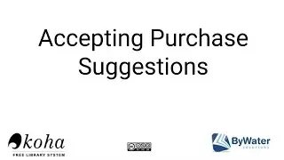 Accepting Purchase Suggestions
