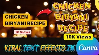 How to Create Viral Text Effects for Thumbnail in Canva | CANVA TUTORIAL