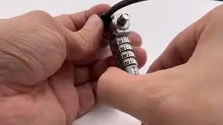 Reset the combination for Bosvision Laptop Computer Cable Lock
