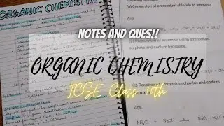 Chemistry Notes and important questions |  ICSE 2023 Class 10 |