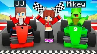JJ and Mikey RACE Battle - Maizen Minecraft Animation