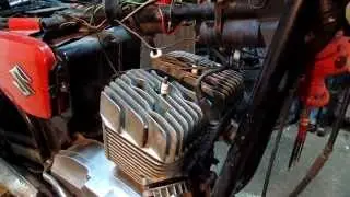 Разборка Jawa 350 638  Снятие цилиндров (часть 1)