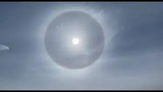 Солнечное гало в Ружанах
