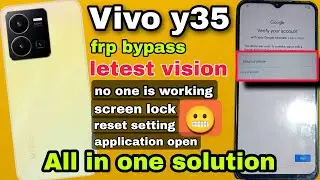 Vivo Y35 Frp Bypass | Vivo Y35 Google Account Bypass| Vivo Y35 Frp Bypass Android 12,13 NEW UPDATE🔥🔥