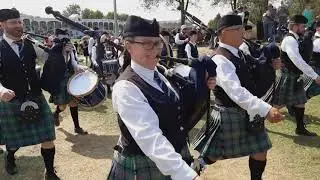 Dartmouth & District Grade Four Pipe Band at the 2019 Glengarry Highland Games