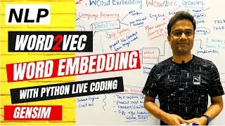 Introduction to NLP | Word2Vec | Word Embedding | Whiteboard explanation | Gensim Coding