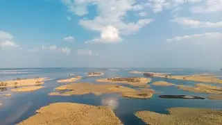 Черкасские водные просторы с дрона. Весна 2021.