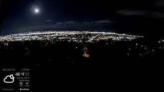 Moonset sunrise timelapse, May 6th, 2023