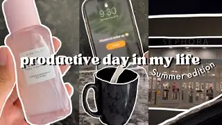 Productive Summer Day in My Life (back to school edition) #backtoschool #dayinmylife #vlog #grwm