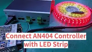 How to Connect the AN404 Artnet SPI Controller with LED Strip
