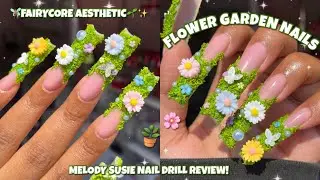 XL FLOWER GARDEN POLYGEL NAILS 🌸🪴 | Polygel Application For Beginners | Flowercore Aesthetic Nails