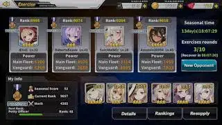 Azur Lane Exercise Force Restarting Bug