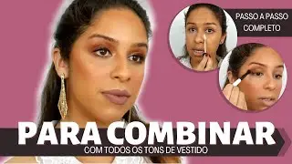 MAQUIAGEM PARA MADRINHAS - TUTORIAL DE MAQUIAGEM COMPLETO - PREPARAÇÃO DE PELE E OLHOS