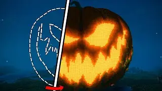I built the biggest Pumpkin Farm in Minecraft Hardcore in the world.