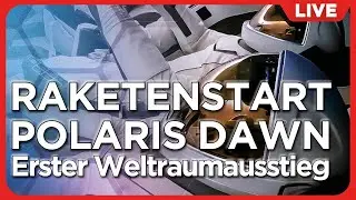 Erfolgreich! Falcon 9 Raketenstart Polaris Dawn für ersten private Weltraumausstieg mit SpaceX Anzug