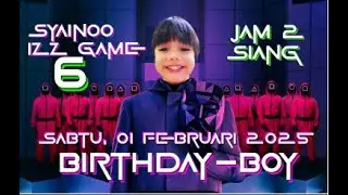 Syainoo Birthday Party 2025 Squid Game Theme