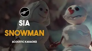 Sia - Snowman (Acoustic Karaoke Guitar)