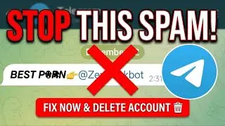 How to Stop Telegram Sending Automatic Spam Messages to Contacts | Delete Account Fix