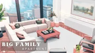 5 Sims Live in This BIG FAMILY Apartment |  The Sims 4 Speedbuild