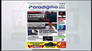 Titulares de Portada presentadas en HCH 13 DE OCTUBRE DEL 2023-Portada de Diario Digital Paradigma