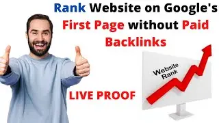 How to rank website on google first page 2022 without Backlinks??? Live Proof