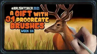 Painting a deer, a tiger in a suit and an undead bearded viking | BRUSHTOBER 2021: Week 04