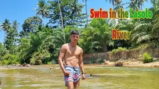 Bathing in the Lasolo river.#natural #explore #cool #river