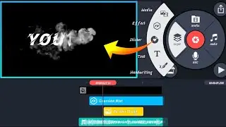 How to Make Smoke Text Reveal Animation intro in Kinemaster||Smoke Effect intro Kinemaster in hindi