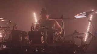 TRIVIUM  Beyond Oblivion drum cover with programmed lights and fire