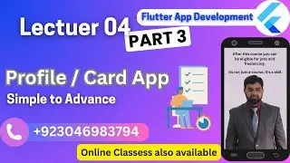 Complete Flutter Card App – Part 3 | Final Profile App UI Design