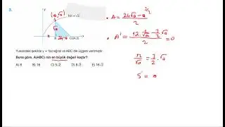 Türev bilgi kavrama test8 soru3