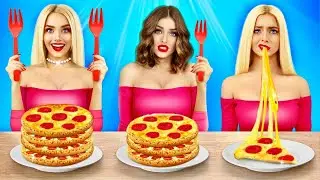 Tantangan Makan Tanpa vs Satu vs Dua Tangan! Momen Gila oleh RATATA POWER