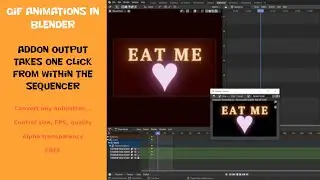 Make gif animations in Blender