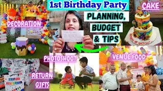 🤱How to arrange 1st Birthday Party for Baby👦Budget,Planning,Ideas & Tips for a Beautiful Celebration