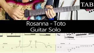 ROSANNA - Toto (Steve Lukather): SOLO guitar cover + TAB