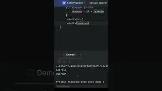 Palindrome program in kotlin | Reverse the String in kotlin | #shorts #beginners #kotlin  #coding
