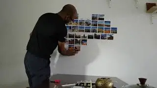 Heart-shaped wall deco collage with Instacards