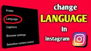 How To Change Language In Instagram