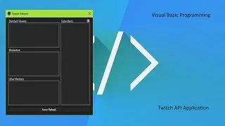 [VB.NET] Visual Basic Projects - Twitch Chatters via JSON API Response