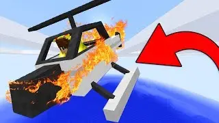 ISMETRG'NİN HELİKOPTER'İ DÜŞTÜ! 😮🔥 - Minecraft