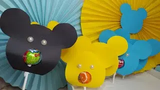 Микки МАУС🍭декор на день рождения⭐обёртка на чупа-чупс🔥
