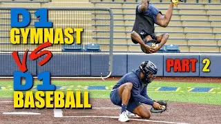D1 Baseball vs D1 Gymnast Challenge ⚾️🤸🏾