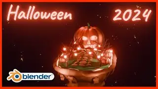 Making a Halloween Scene 2024 | Blender