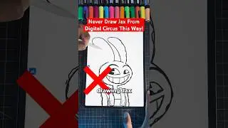 Never Draw Jax THIS Way! 😡 Digital Circus #art #shorts #amazingdigitalcircus
