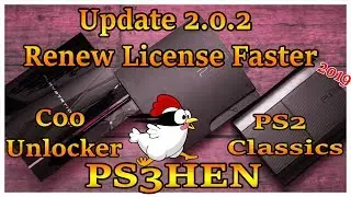 PS3Hen Update v2.0.2 Renew Game License Faster C00 Unlocker PS2 Classics Launcher Supported