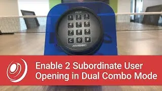Enable 2 Subordinate User Opening in Dual Combo Mode on the ESL20XL Digital Lock