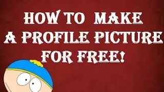 How To Create Your Own Youtube Profile Picture without Photoshop! [EASY]