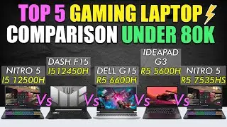 Performance Comparison of The Most Popular Laptops | Nitro 5 Vs Dash F15 Vs Dell G15 Vs Ideapad